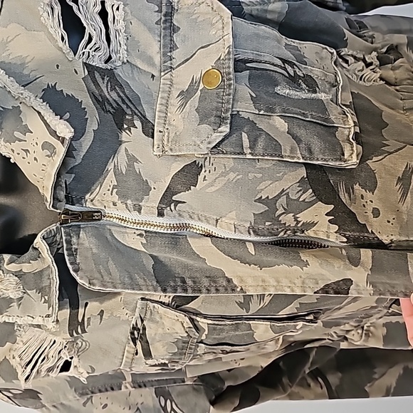 POL  Sweet Camo Twill Jacket size small - Picture 7 of 9